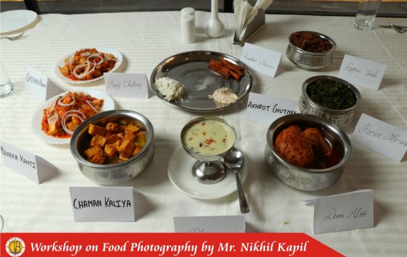 Workshop on Food Photography & Kashmiri Cuisine by Department of Hotel Management
