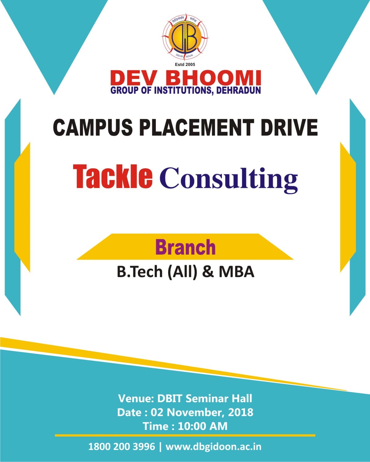Campus Placement Drive of Tackle consulting