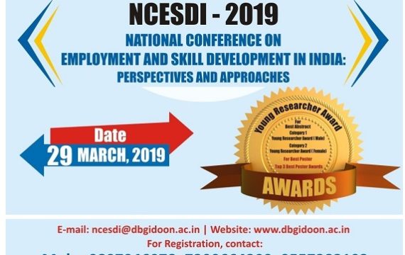 National conference on ” Employment and Skill Development in India” by Department of Management