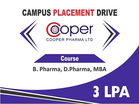 Campus Placement Drive of  Cooper Pharma