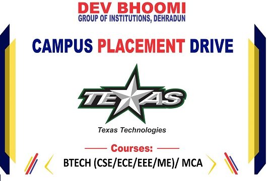 Campus Placement Drive of Texas Technology