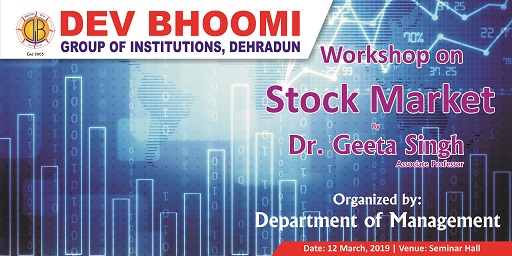 Workshop on stock Market by Department of Management