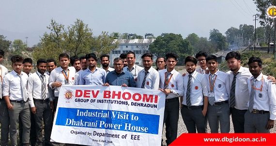 Industrial visit to Dhakrani Power House by Department Of EEE