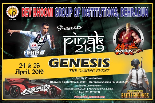 Pinak-2019 – Genesis – The gaming Event