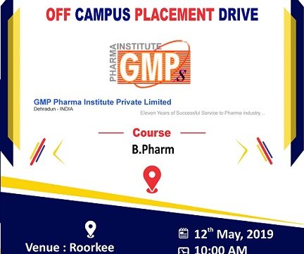 Off Campus Placement Drive of Indo Global Pharma