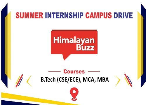 Internship Campus Drive of Himalayan Buzz