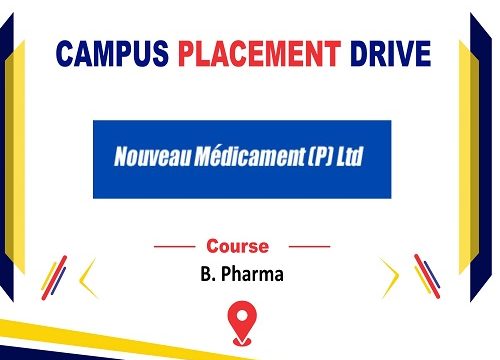 Campus Placement Drive of Nouveau Medicament (P) Ltd