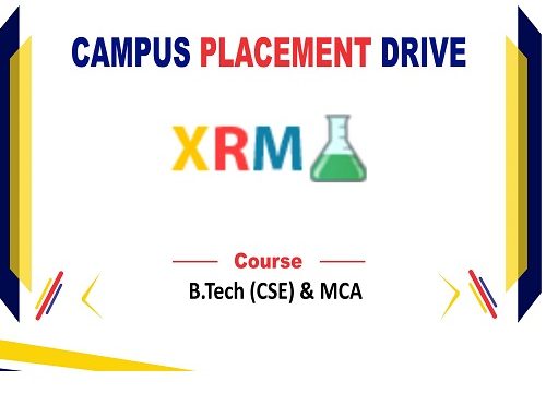  Campus Placement Drive of  XRM