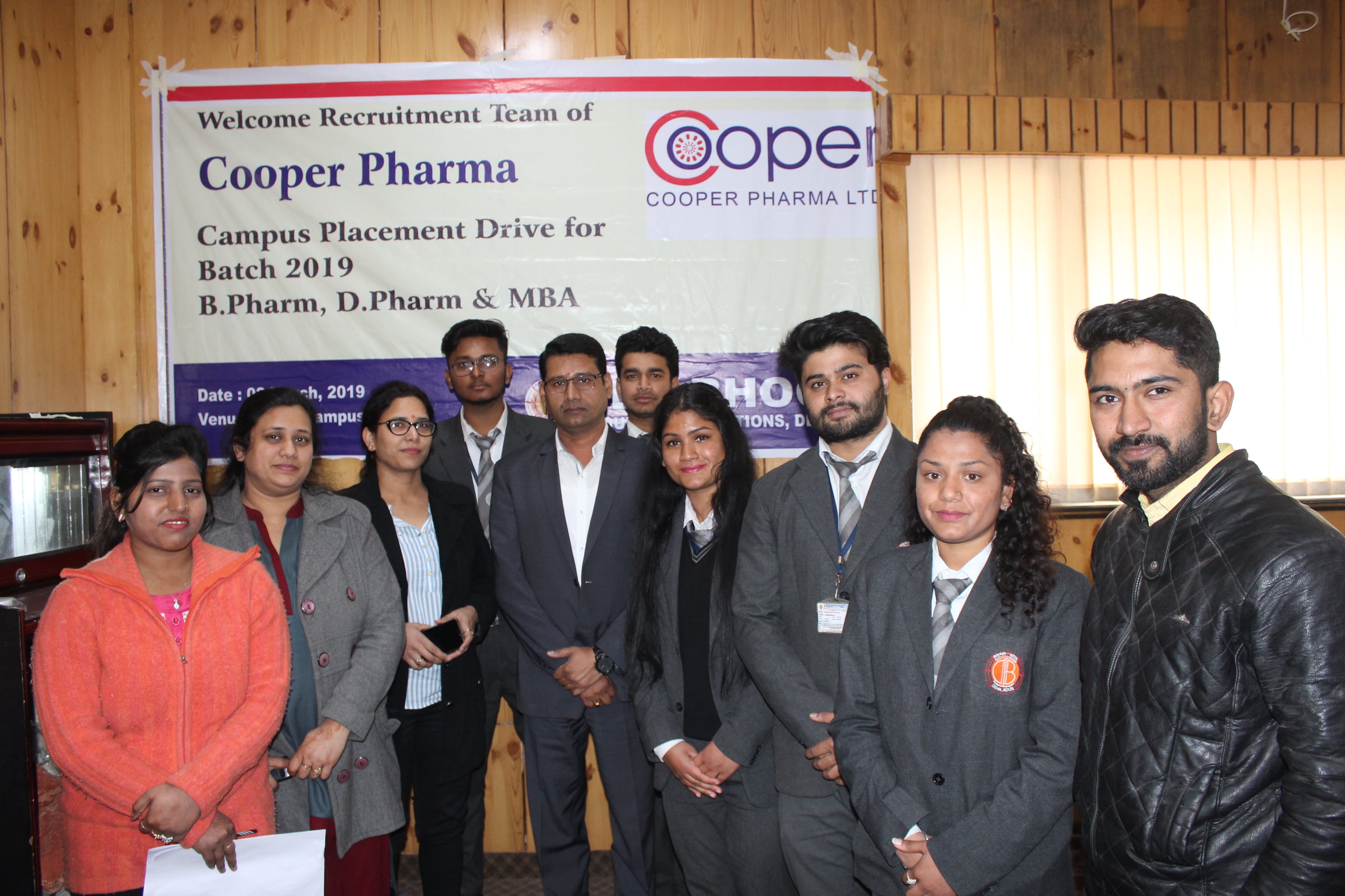 Campus Placement Drive COOPER Pharma