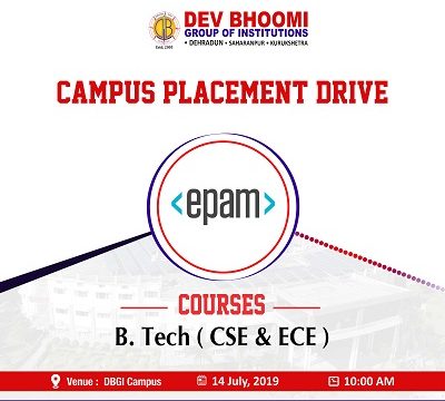  Campus Placement Drive of EPAM