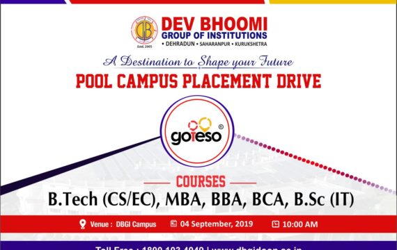 Pool Campus Placement Drive of Goteso