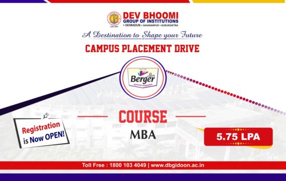  Campus Placement Drive of Berger Paints India Limited 