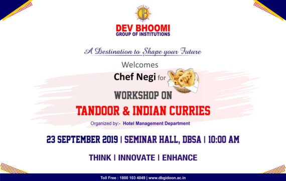 Workshop on Tandoori Cuisine by Department of Hotel Management