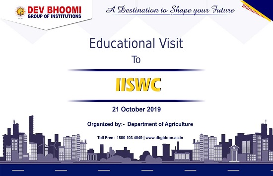 Educational Visit on IISWC by Department of Agriculture