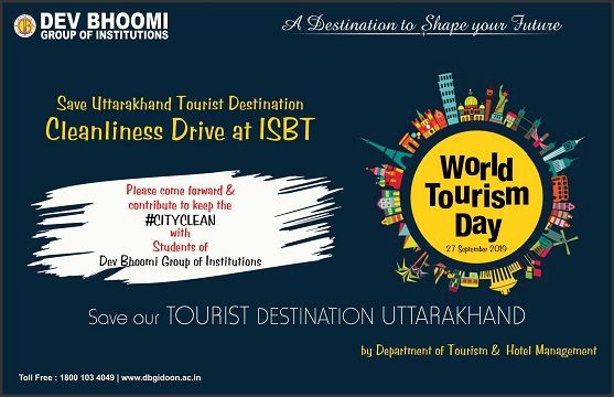 World tourism day by Department of Tourism and Hotel management