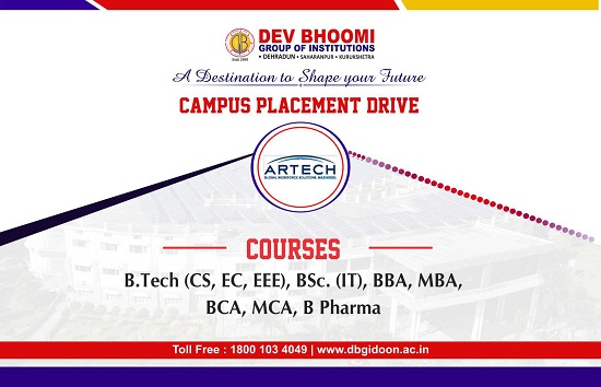 Campus Placement Drive of Artech Infosystems