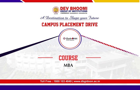 Campus Placement Drive of Chola MS General Insurance