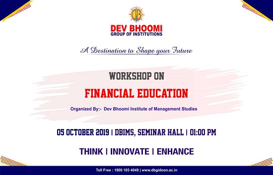 Workshop on Financial Education by Department of Journalism and Mass Communication