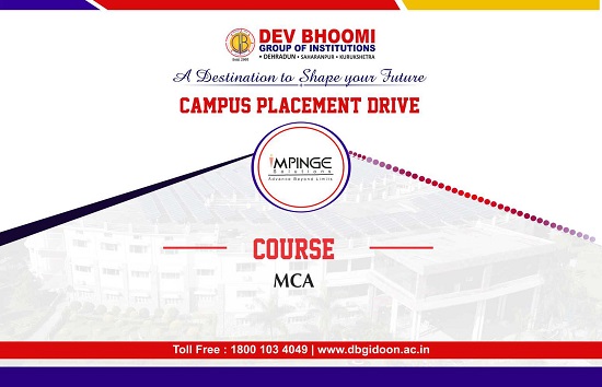 Campus Placement Drive of Impinge Solutions