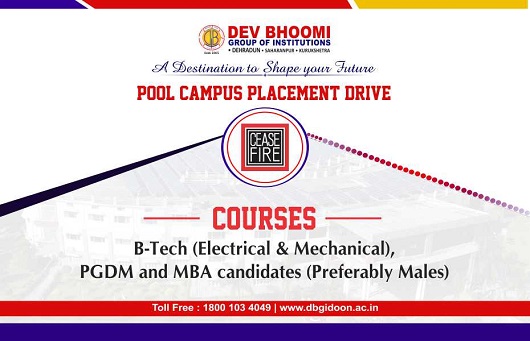 Pool Campus Placement Drive of Ceasefire Industries Pvt. Ltd